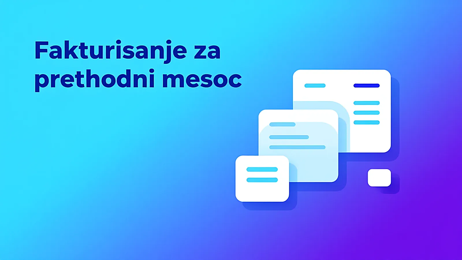 Kalendar i faktura na radnom stolu kao prikaz fakturisanja za prethodni mesec